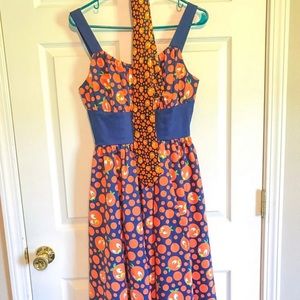 Disney Orange Bird Dress with Matching Tie